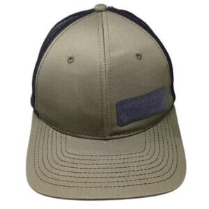 NV Caps Trucker Hat Green Black One Size Snapback Mesh Back Adjustable Patch